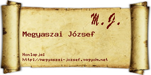Megyaszai József névjegykártya