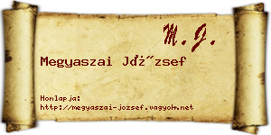 Megyaszai József névjegykártya