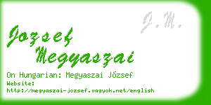 jozsef megyaszai business card